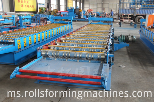 metal roofing sheet machine bevelling roof sheet roll forming machine
